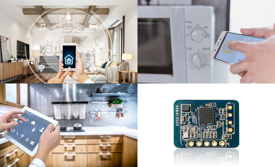 Microwave induction radar module + Bluetooth networking zero code control scheme