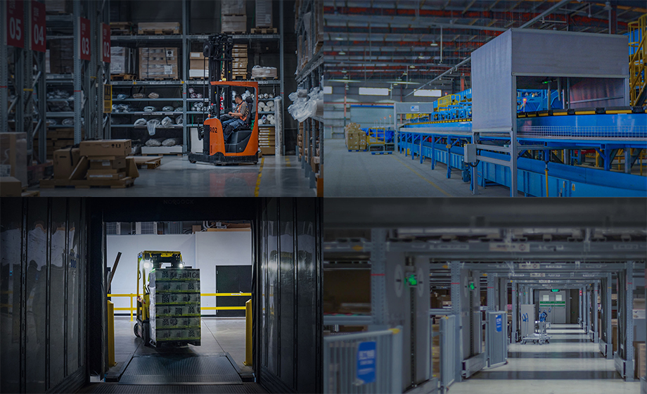 Warehousing logistics uwb chip positioning + anti-collision