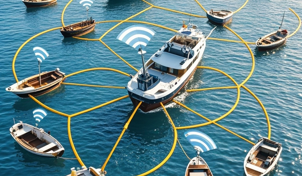 海上超视距无线传输-超远距离wifi模块海上无线通信解决方案海洋运输/海事监管/海上养殖/环境监测/海洋科考/油气勘探开采/近远作业通信
